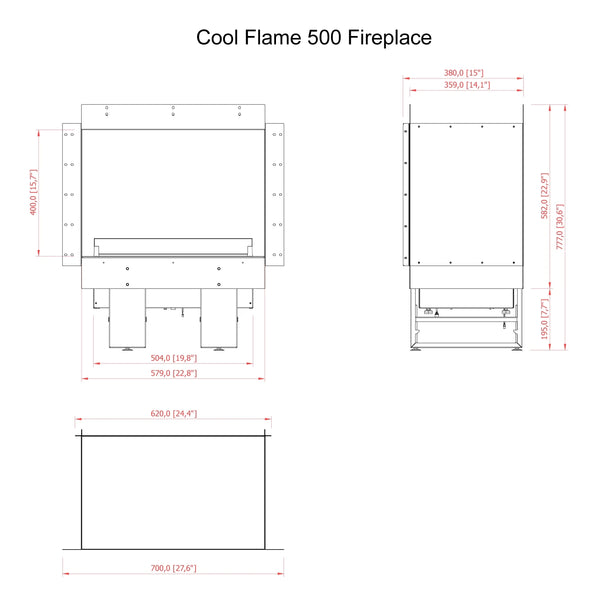 Cool Flame 500 Eenzijdig