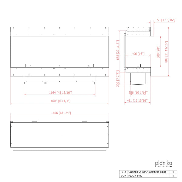 Forma 1500 3-zijdig