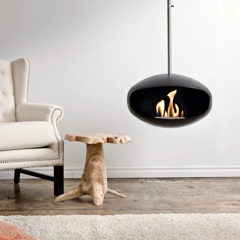 Moderne hangende Cocoon-haard