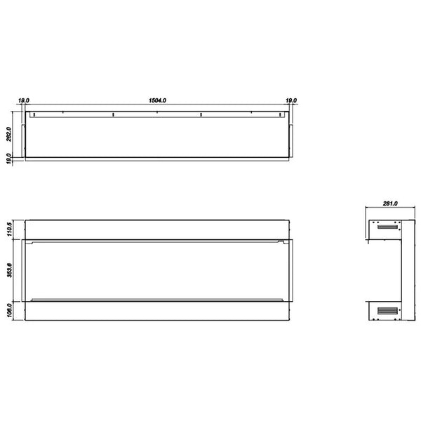 Glazer 1500 - Elektrische Inbouwhaard