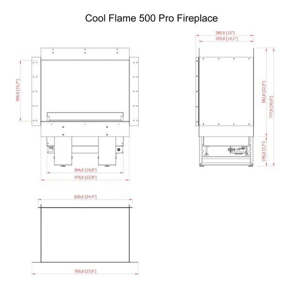 Cool Flame 500 Driezijdig