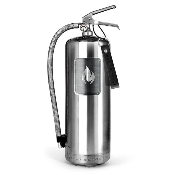 Stalen brandblusser 6 kg - gepolijst staal