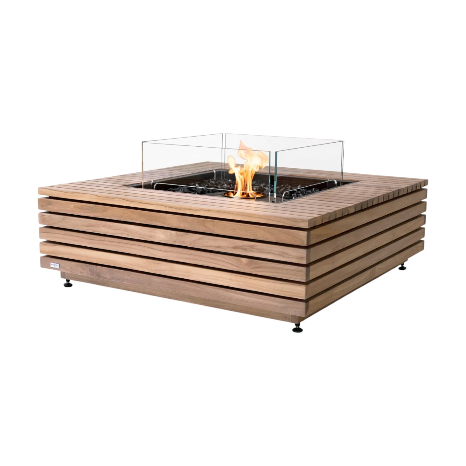 Base 40 - Teak Bio-ethanol Vuurtafel
