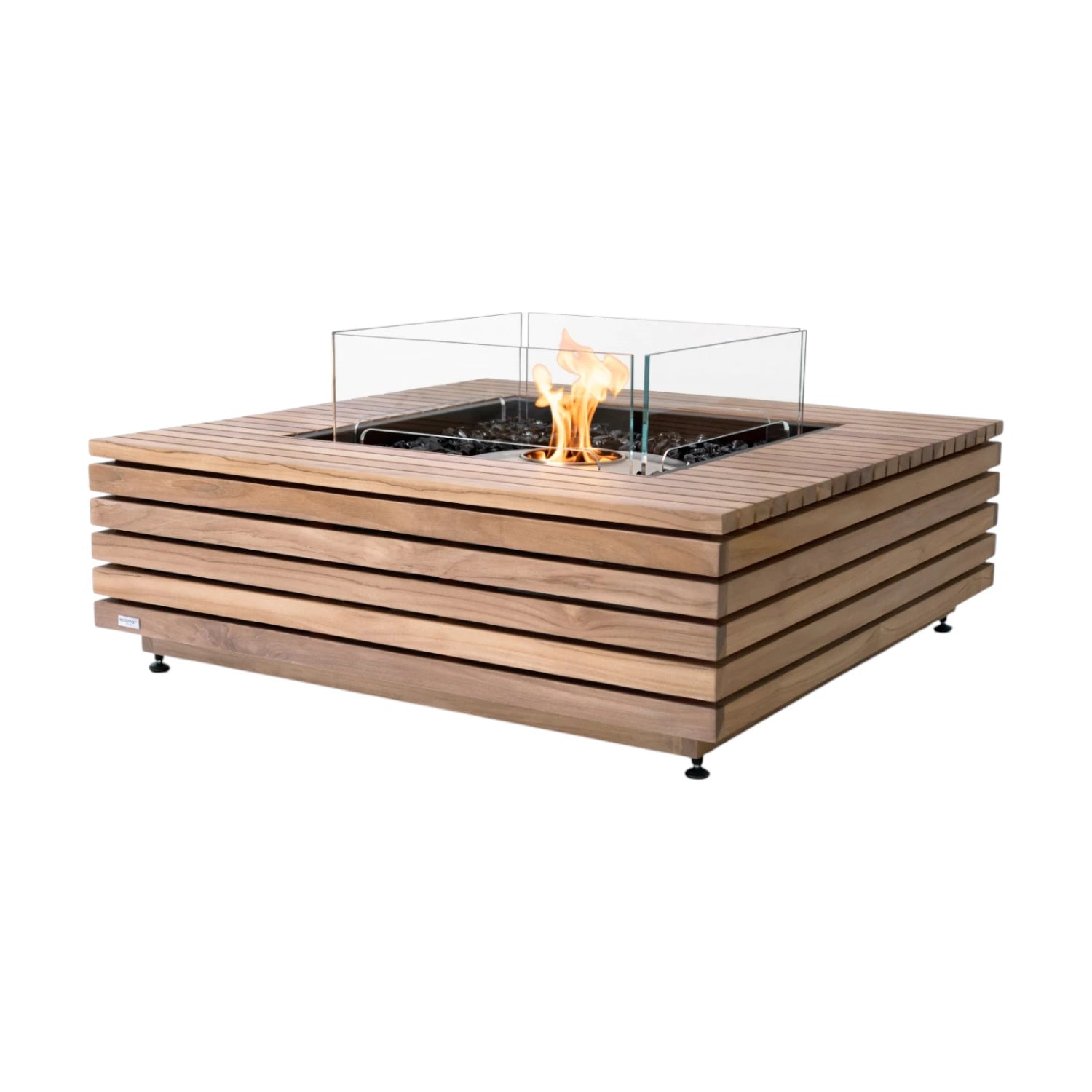 Base 40 - Teak Bio-ethanol Vuurtafel