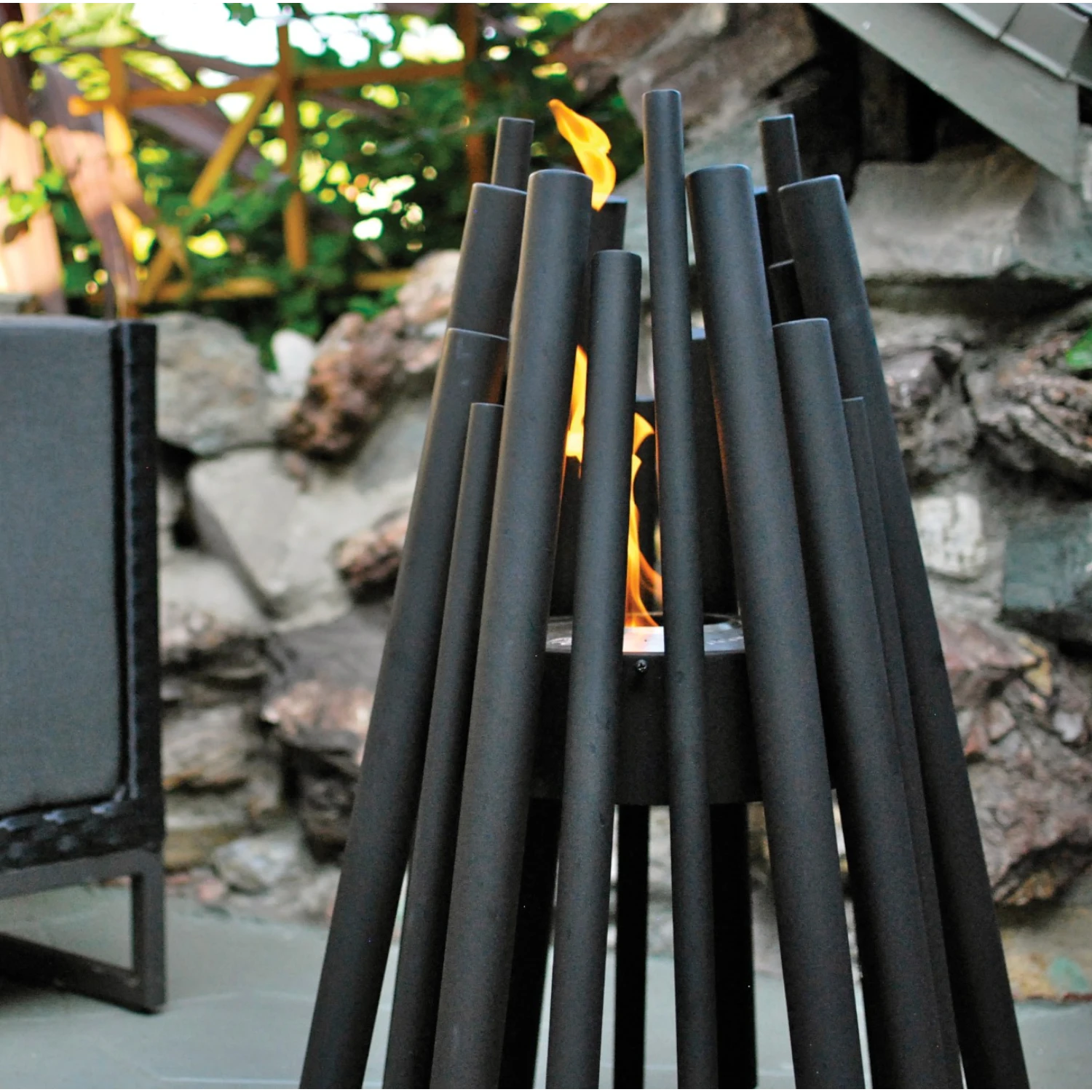Stix Outdoor - Zwarte bio-ethanol haard