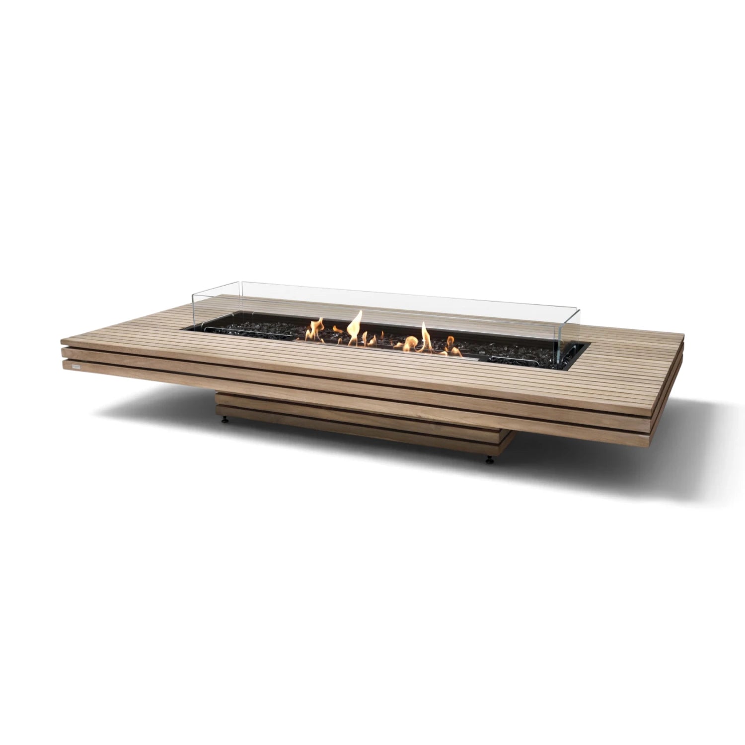 Gin 90 Low - Teak Bio-ethanol Vuurtafel