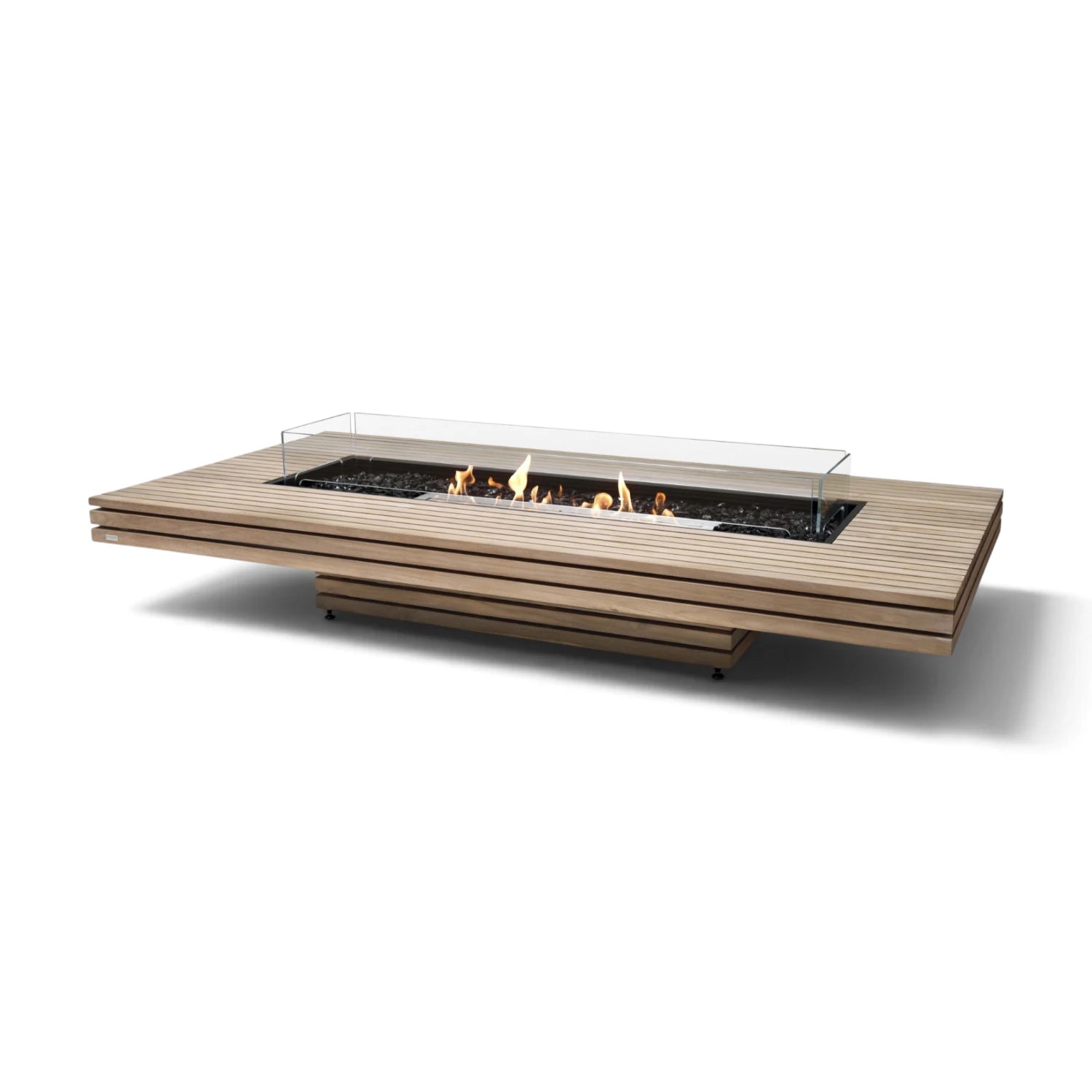 Gin 90 Low - Teak Bio-ethanol Vuurtafel