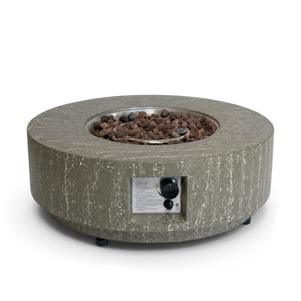 Estate Round 76 Dark Travertine – Ronde Gashaardtafel