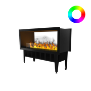 Incanto 1000 ST Multicolour See-Through Water Vapour Fireplace