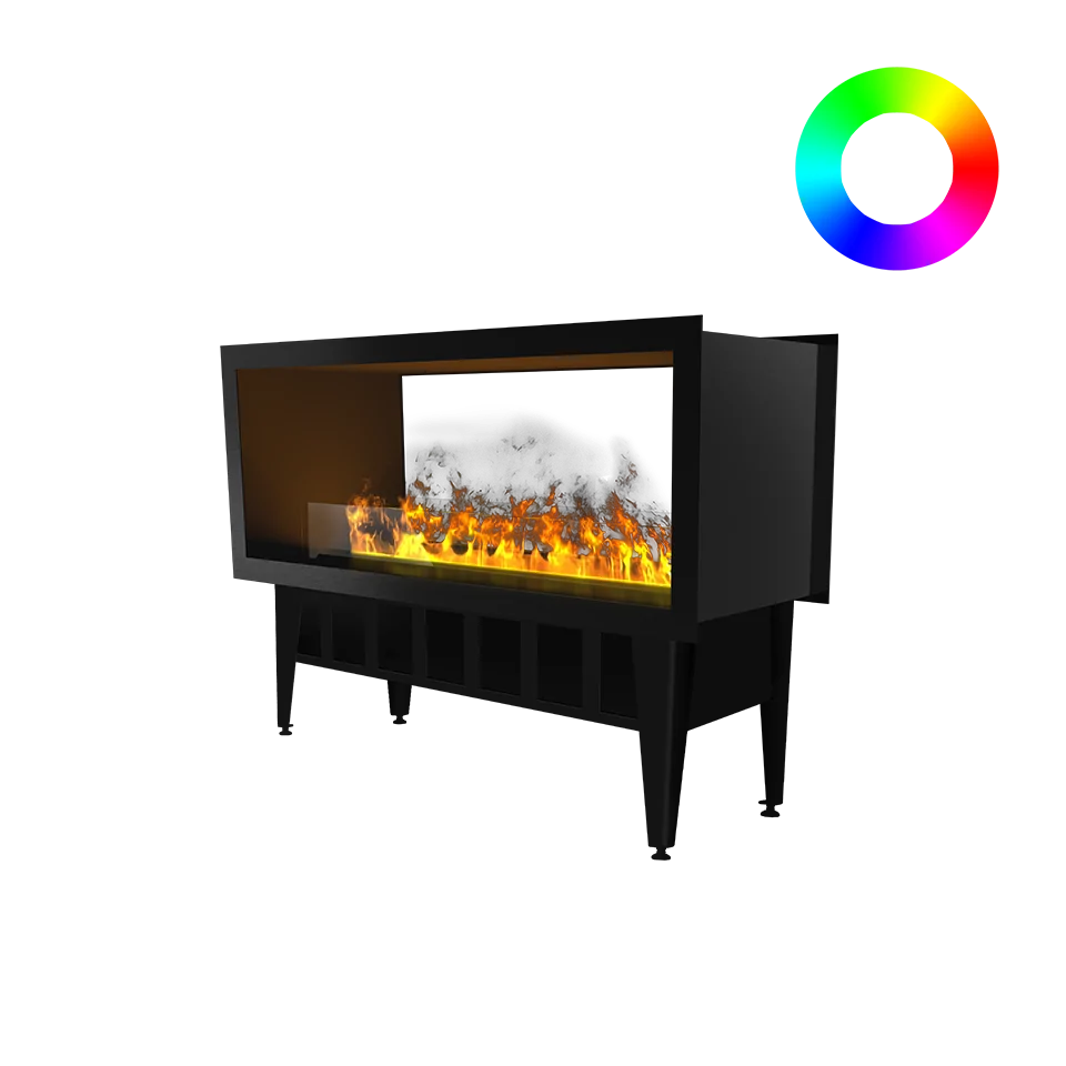 Incanto 1000 ST Multicolour See-Through Water Vapour Fireplace