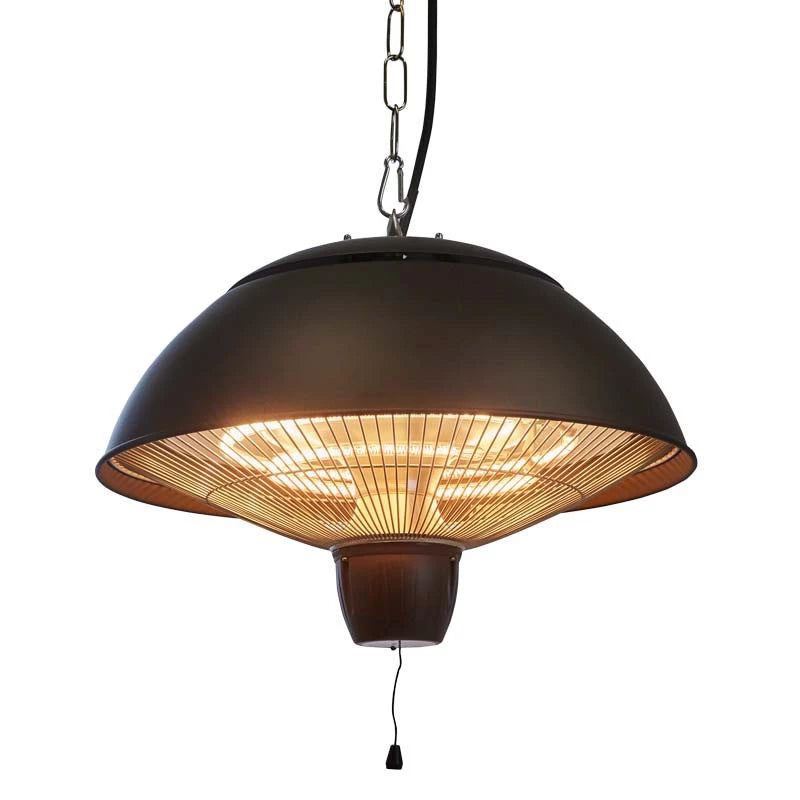 Terrasverwarmer 600/ 1500 W, HA, Ø42 cm - Zwart