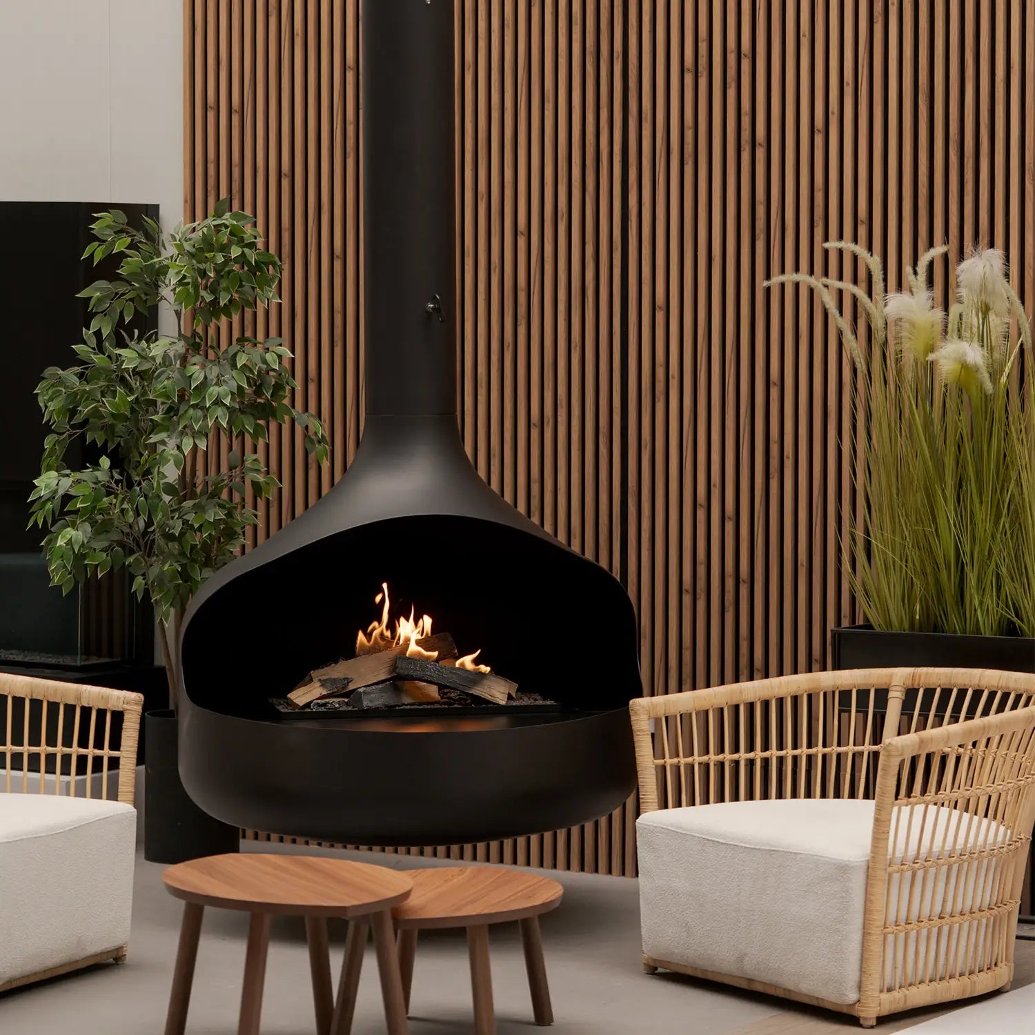 ONI Flogs - Plafondgemonteerde bio-ethanol haard