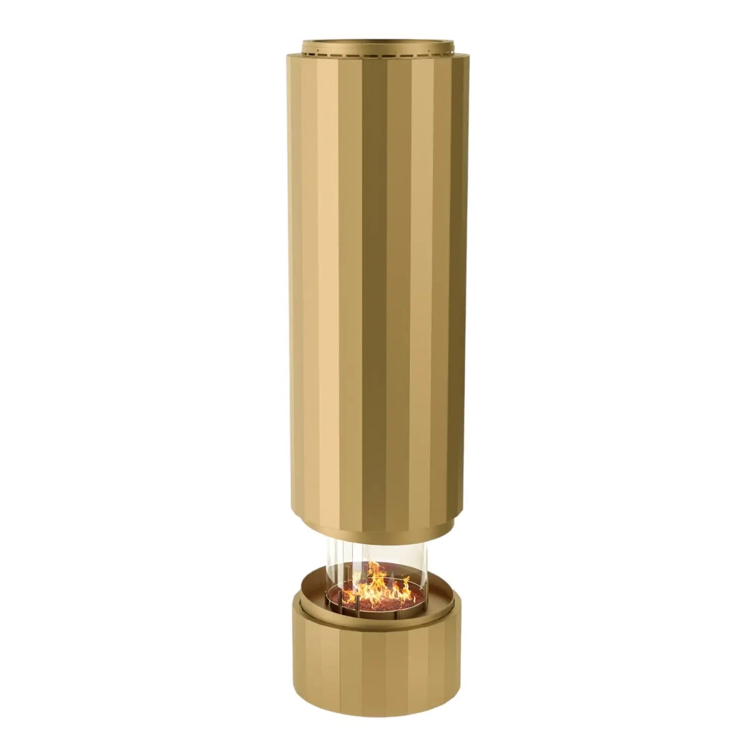 Pillar - Hangende bio-ethanolhaard - Metallic Goud
