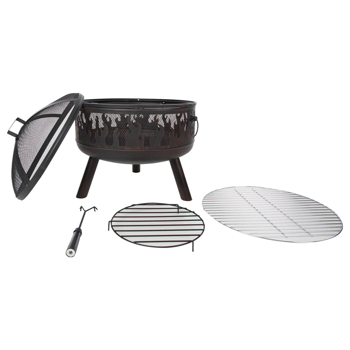 Blazer vuurkorf met grill