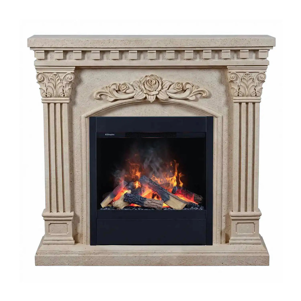 Freyr - Waterdamp Haard in Polystone - Wit