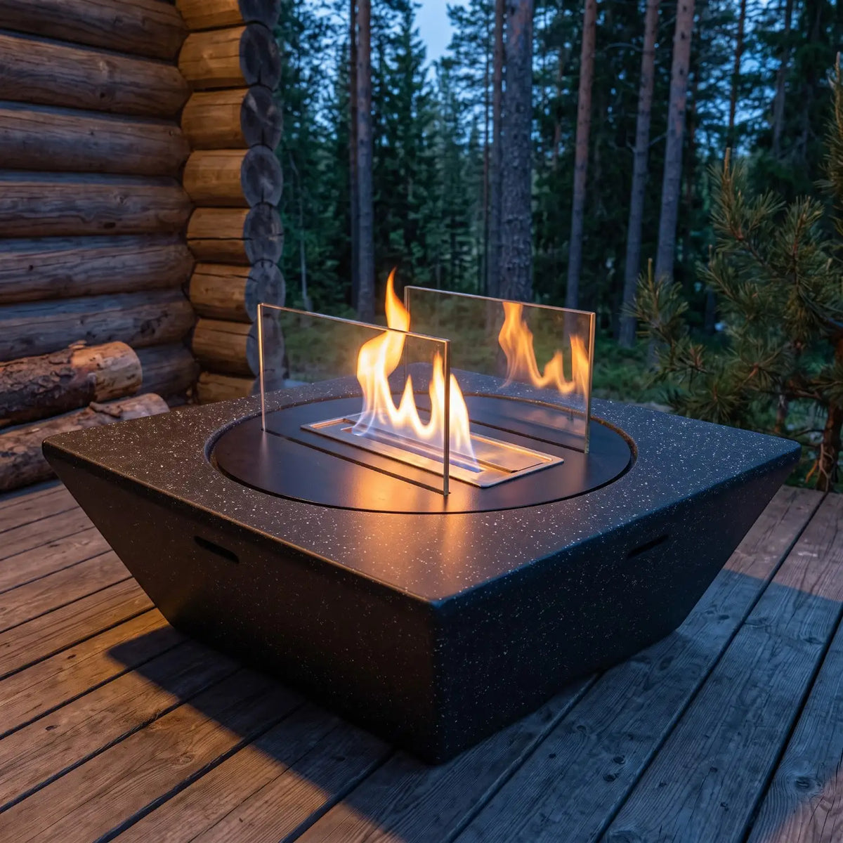 EMBER - Granietzwart - Outdoor bio-ethanol haard