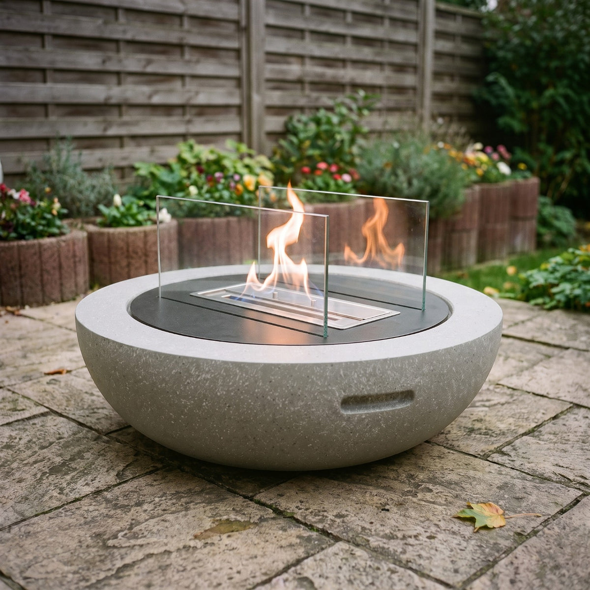 LUMA - Graniet Grijs - Outdoor Bio-ethanol Haard