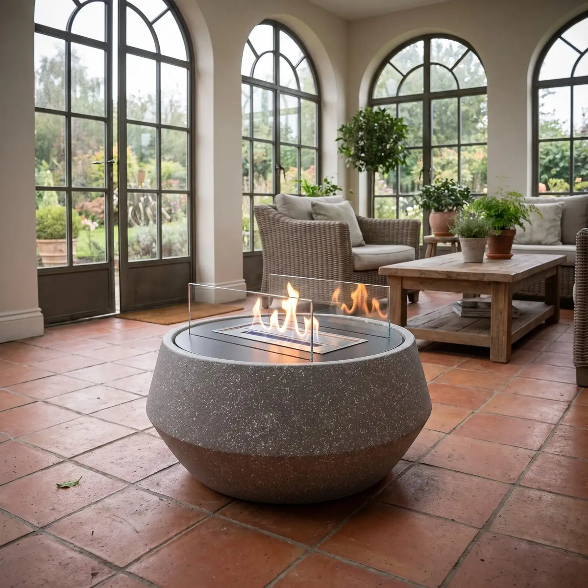 NORDO - Granietgrijs - Outdoor bio-ethanol haard