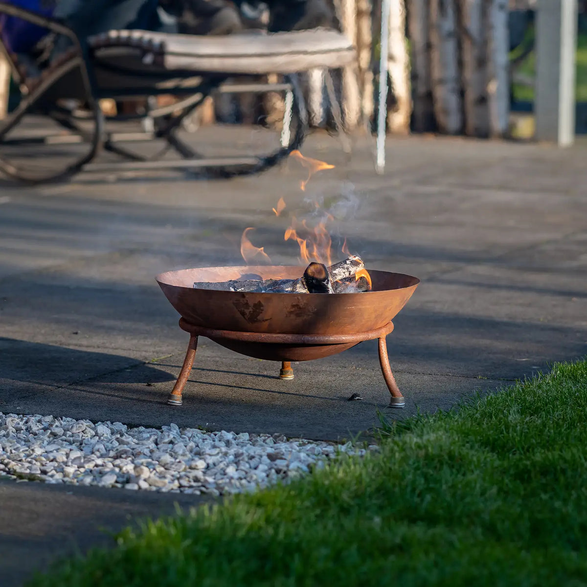 Tulsa Corten Steel Firepit - RedFire