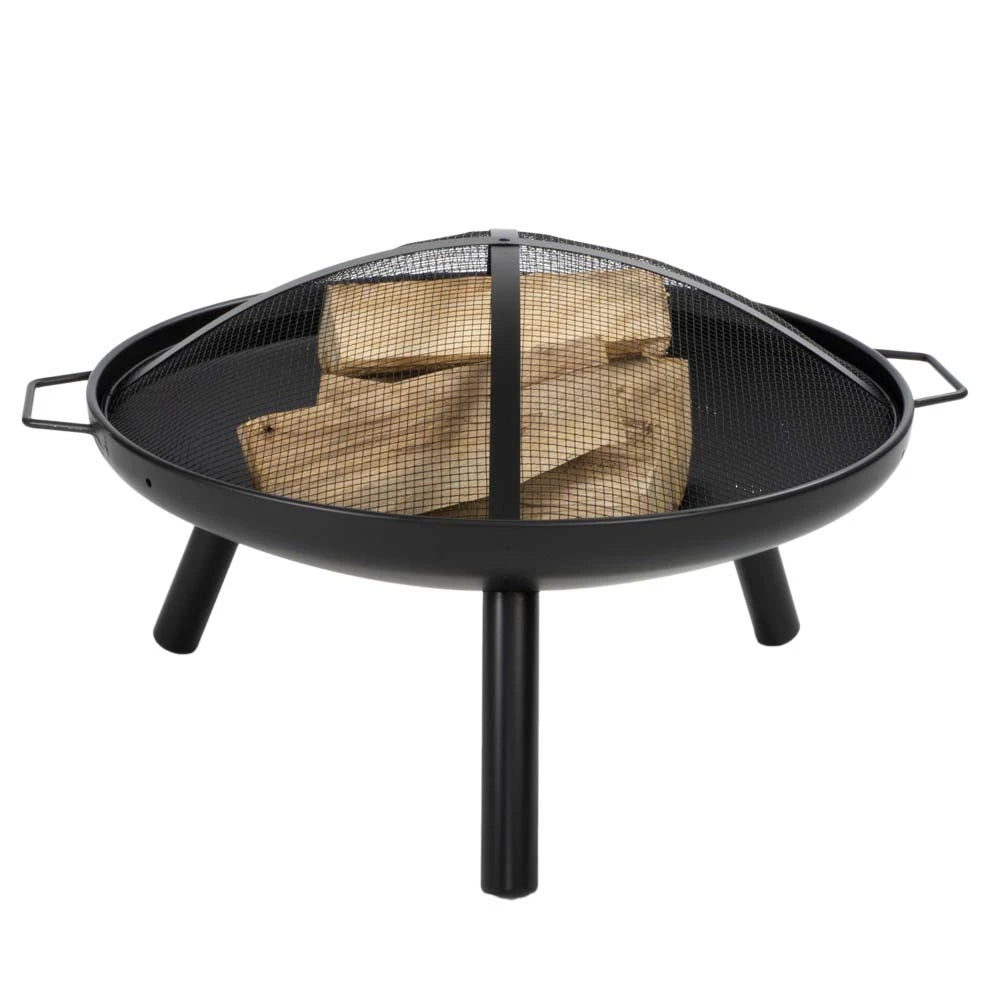 Dubai Fire Pit with Grill Grate and Mesh Lid