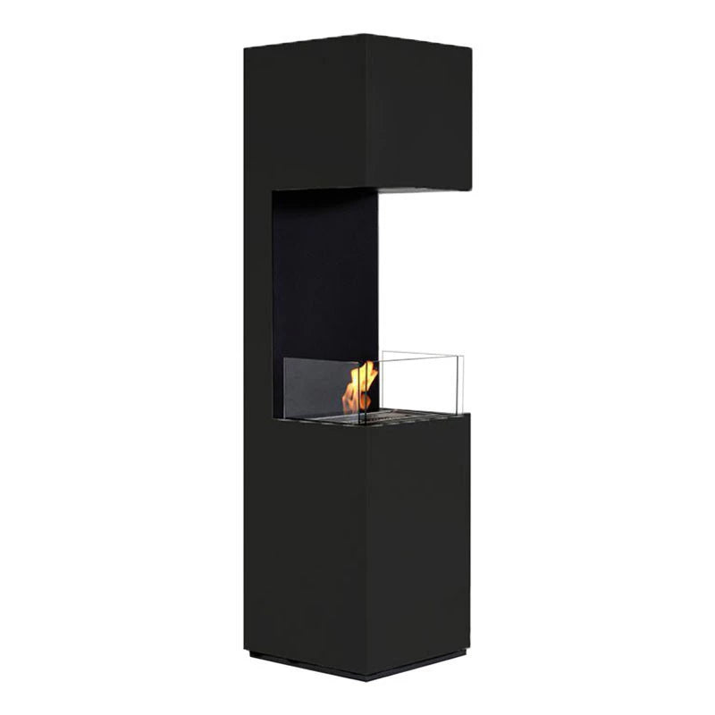 Open 3-zijdige bio-ethanol haard - Zwart