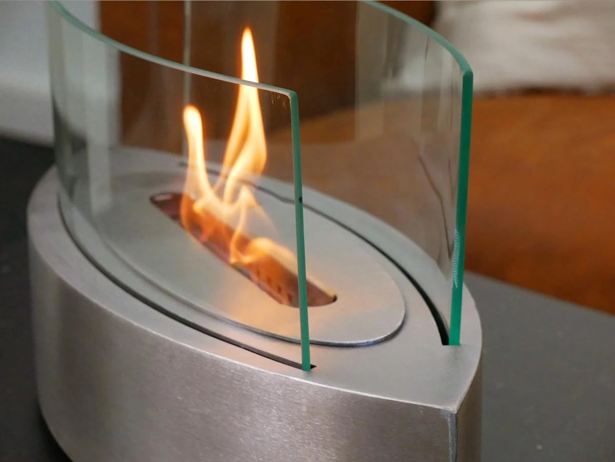 Tafelhaard bio-ethanol oval- Staal