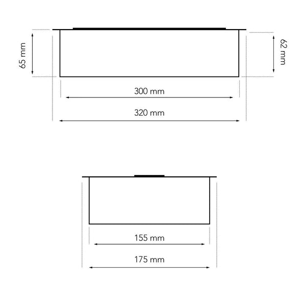 2 liter Deluxe Bio-ethanol Brander - 32 cm