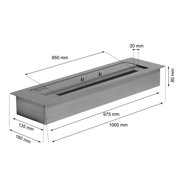 Superieure brander voor buiten - 5 liter - 100 cm