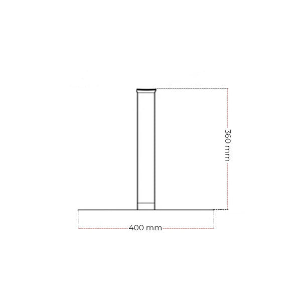 Mat zwarte Cocoon Pedestal voetstuk