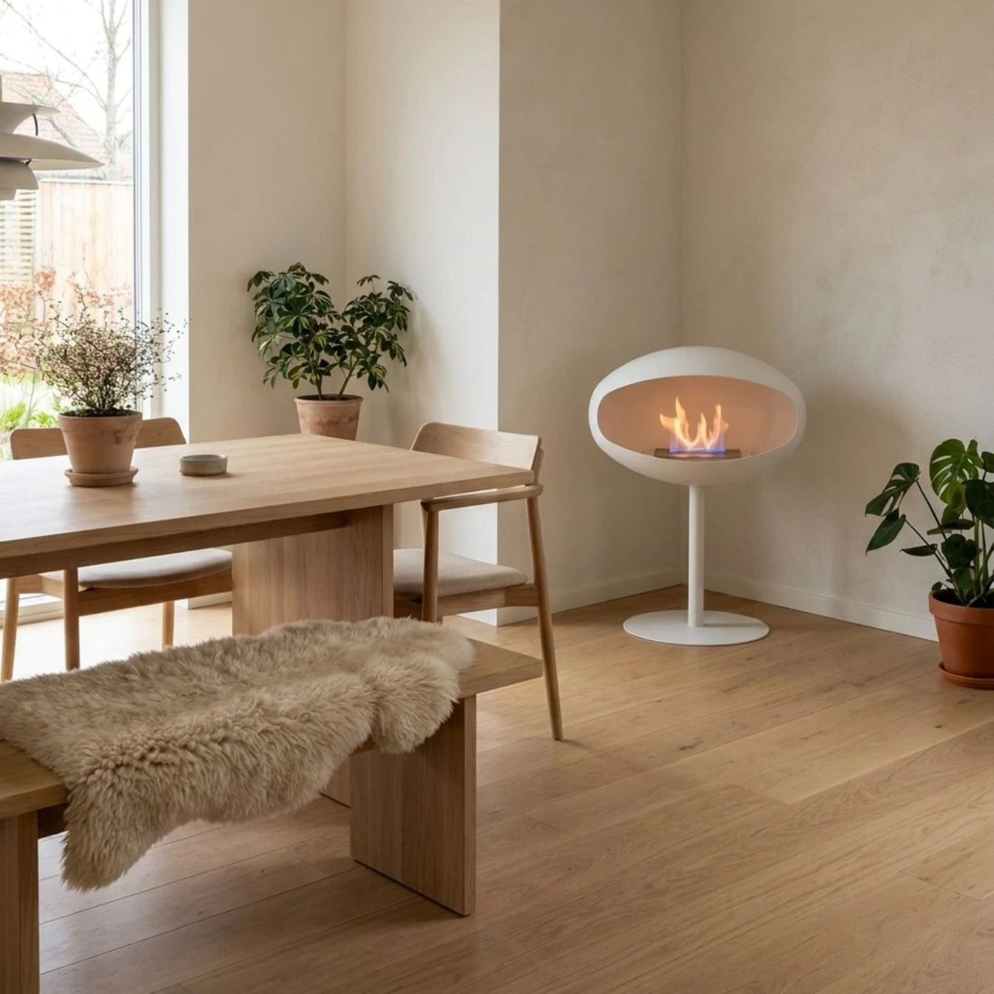 Cocoon Pedestal - Wit