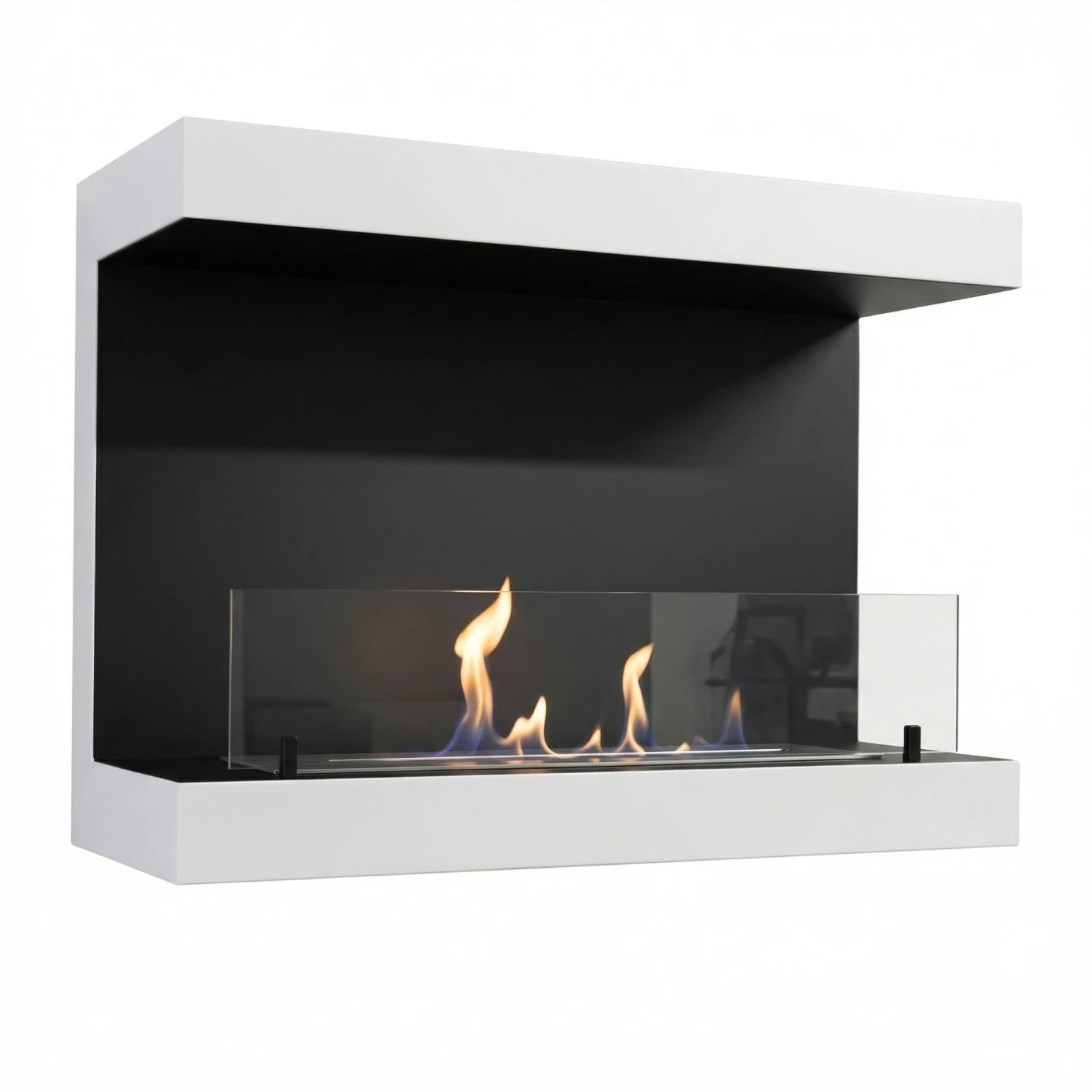 Dakota - Driezijdige bio-ethanol wandhaard - 80 cm