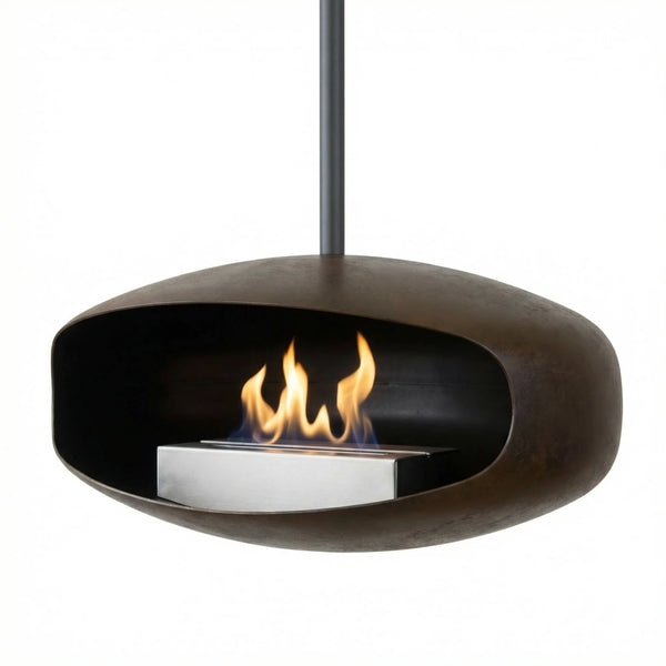 Hein and Haugaard Oxide UFO-60 ceiling-mounted bio fireplace