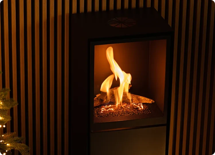 Bio-ethanol haarddecoratie
