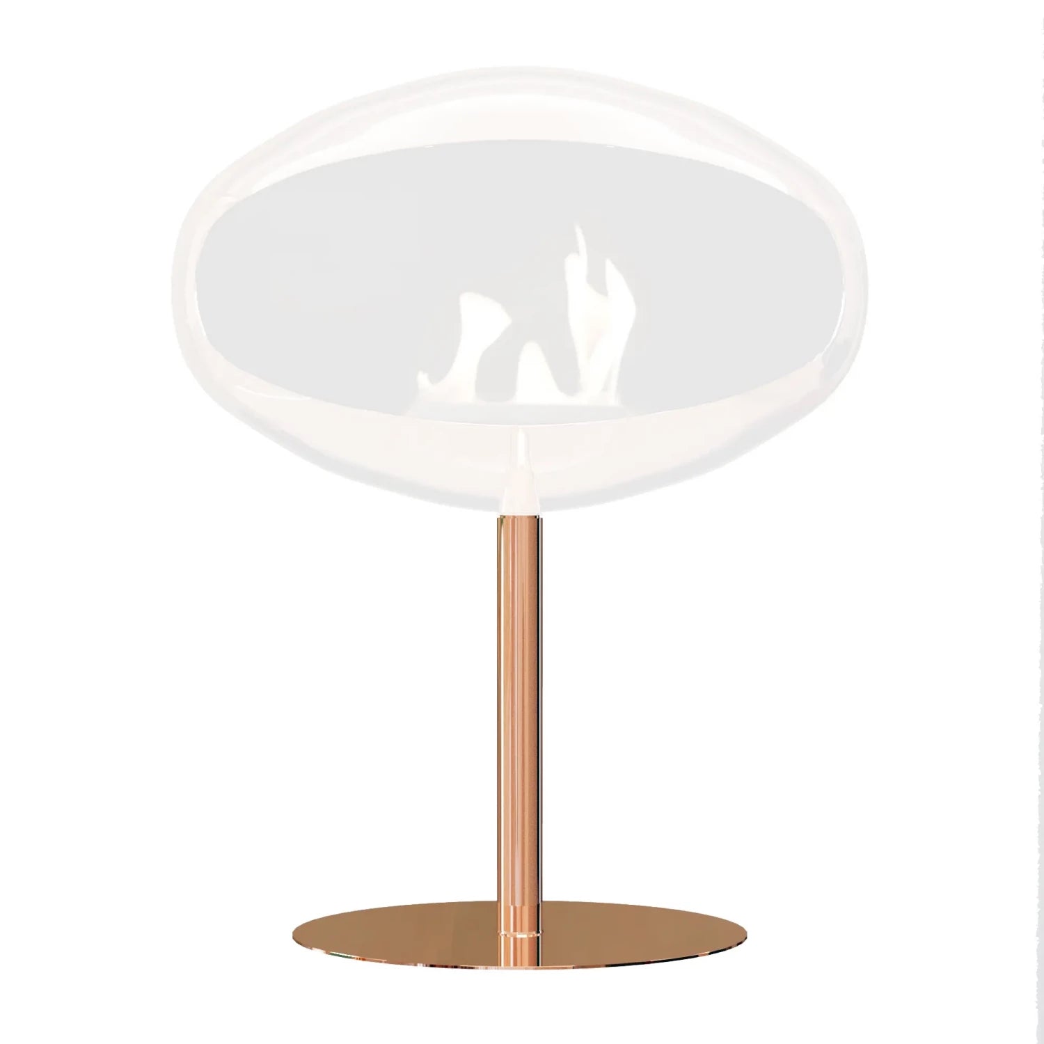 Gepolijst koper Cocoon Pedestal Voetstuk