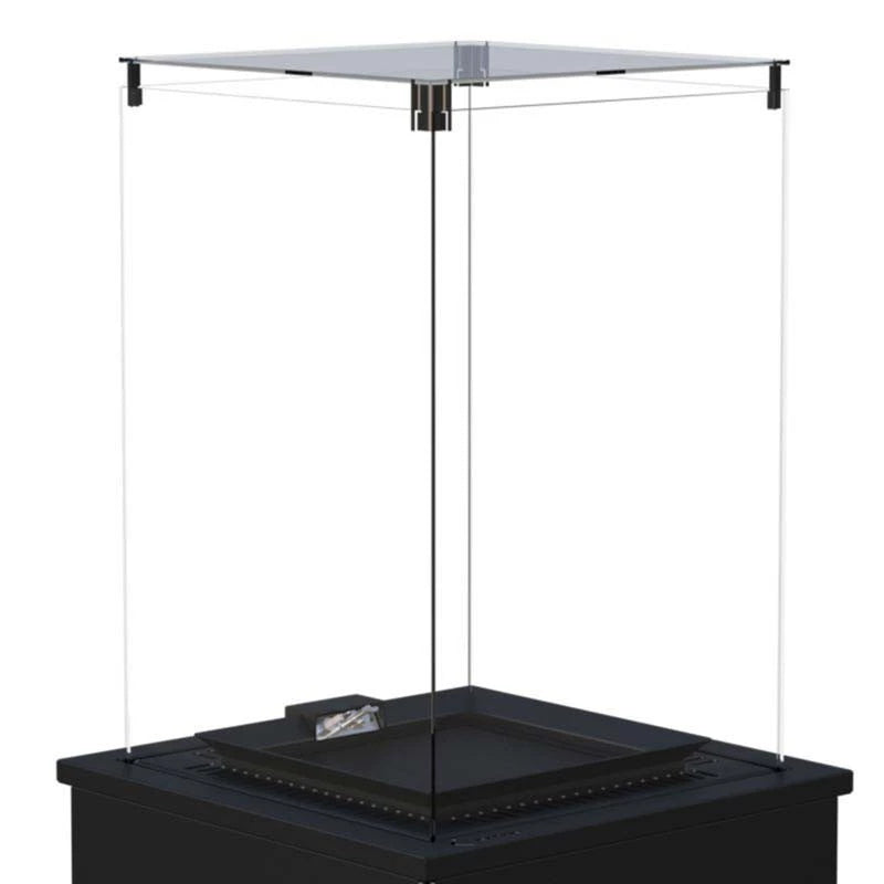 Glas voor Deluxe Patio buitenhaard op gas