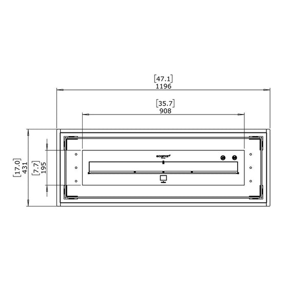 Linear 50 Bio-ethanol Haard Inbouwkit
