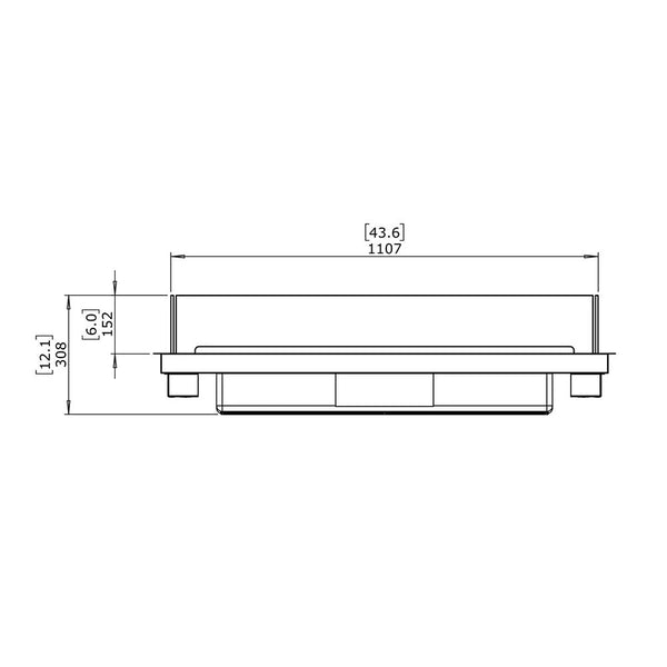Linear 50 Bio-ethanol Haard Inbouwkit