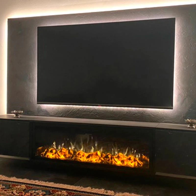 LED Classic Built-in Electric Fireplace - 129 cm