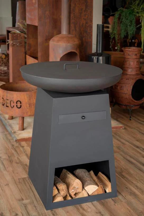 Metalen deksel voor 80 cm vuurschaal