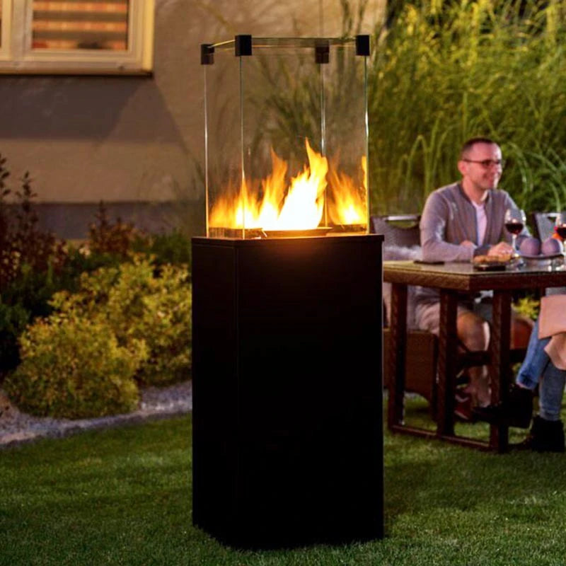 Deluxe Patio buitenhaard op gas - Zwart