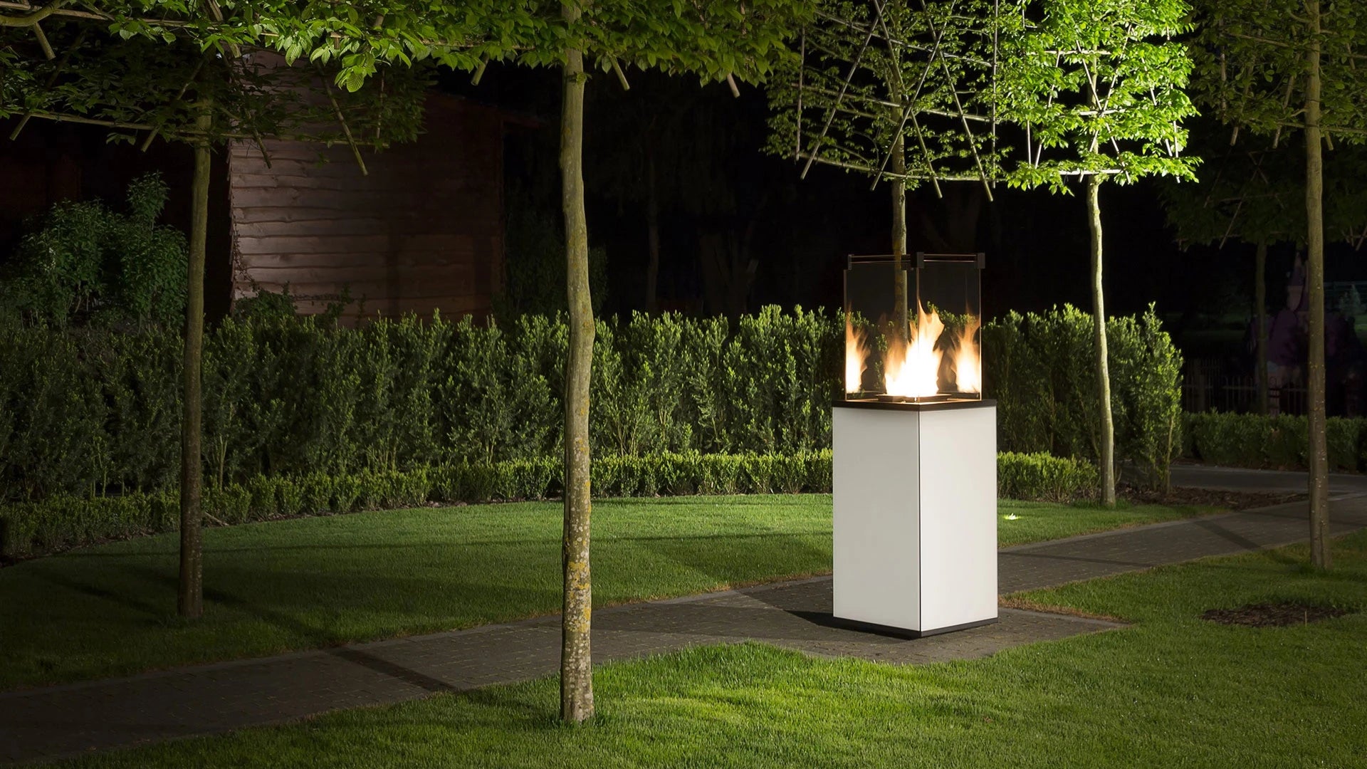 Deluxe Patio buitenhaard op gas - Wit
