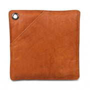 Pannenlap van bruin leer
