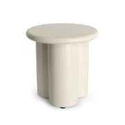 Zijtafel Rib Oyster Beige – Buitencomposiet Accenttafel