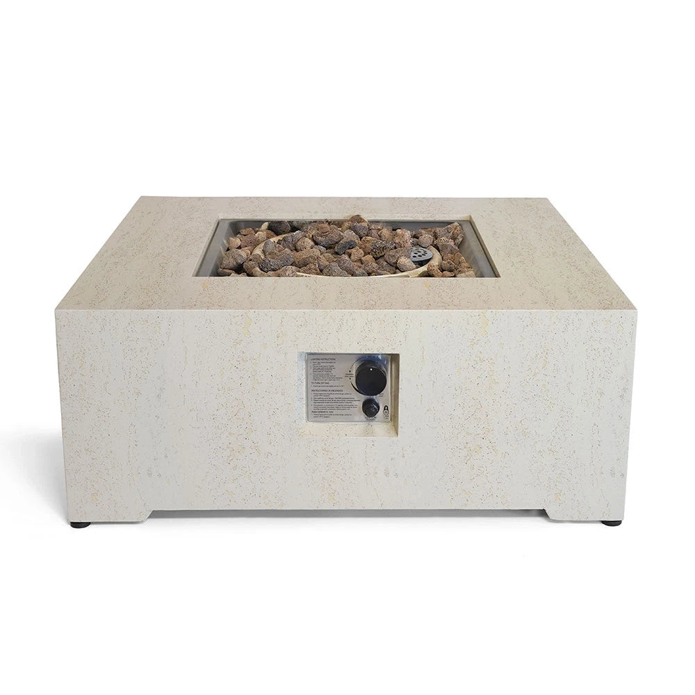Estate Square 88 Travertin – Vierkante Gashaard Tafel