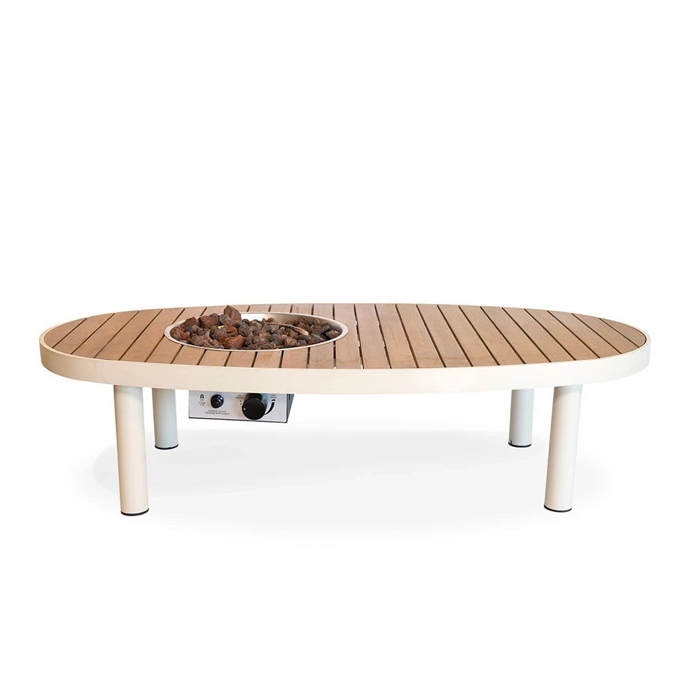Riviera 140 Oester Beige – Ovale Gashaard Tafel