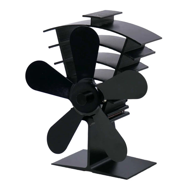 Zwarte warmte-activeerde ventilator – 5 staalbladen