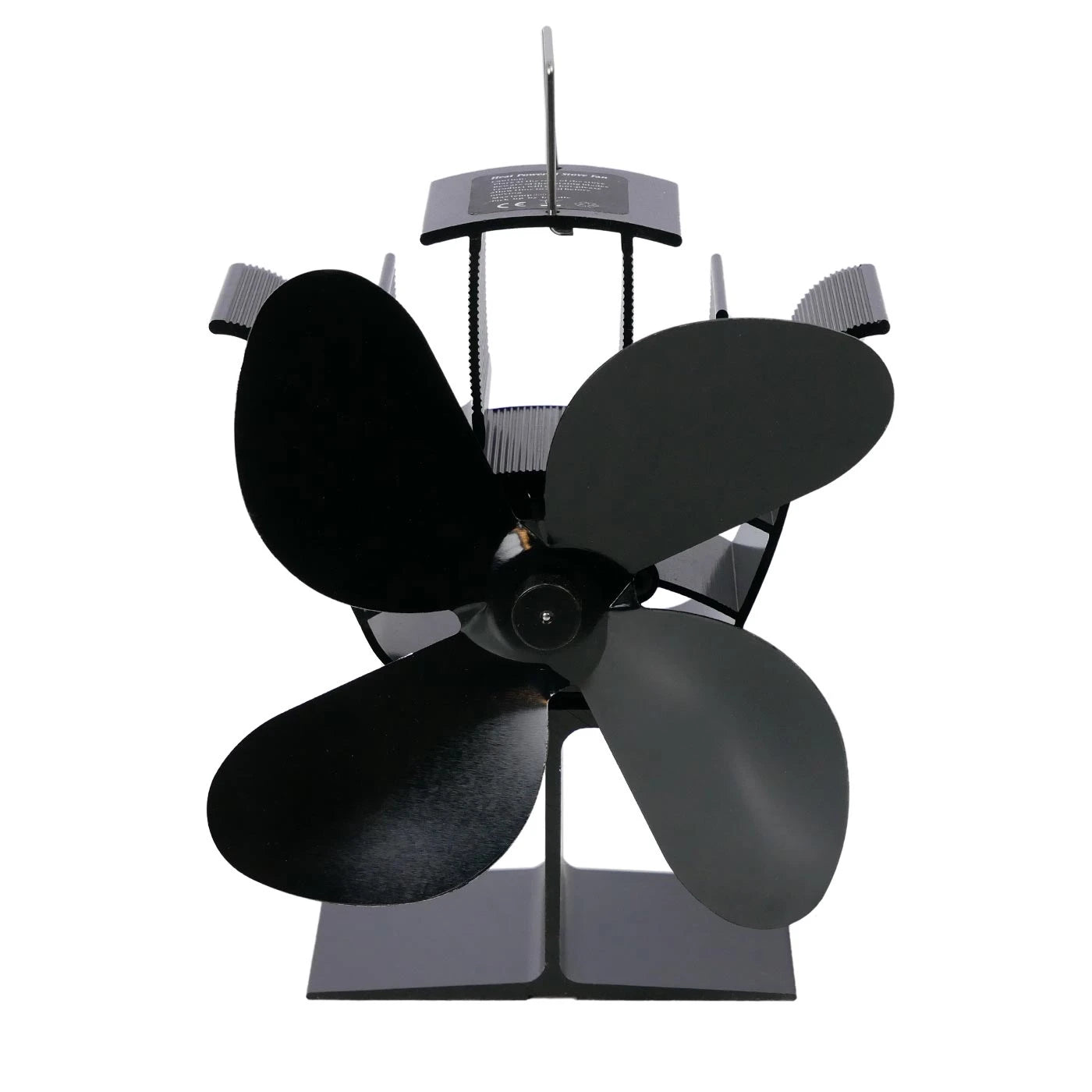Warmte-aangedreven haardventilator – 4 bladen | Staal