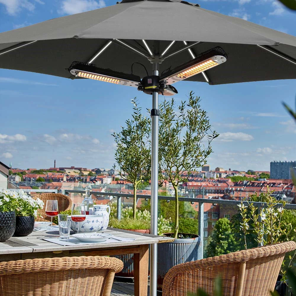 Terrasverwarmer parasolmodel 650/ 1300/ 2000 W