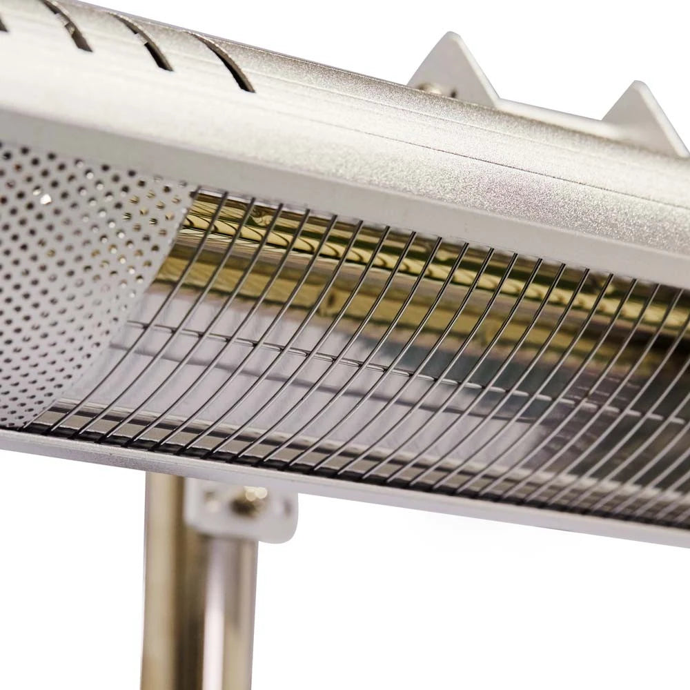 Terrasverwarmer vrijstaand vloermodel 1500 W, GT - Zilver