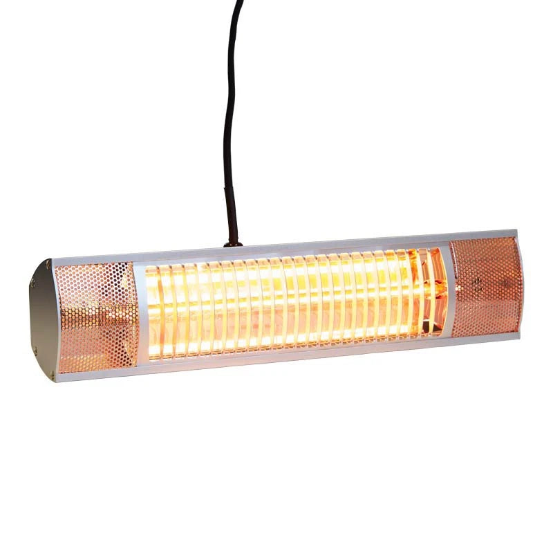 Terrasverwarmer wandmodel 1500 W, GT, Ø51 cm - Zilver